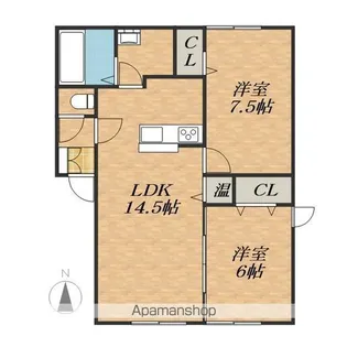 グランドールR IV【2階】の間取り