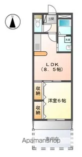 カームF本郷【102号室】の間取り