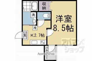 ビエノス京都花園【3階】の間取り