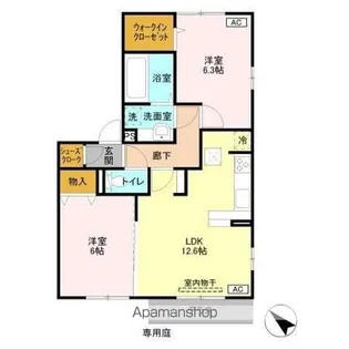 アルページュ A【1階】の間取り