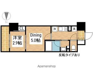 パークアクシス新栄【7階】の間取り