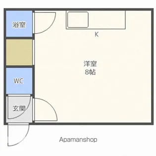 パレスふじい宅建【6号室】の間取り