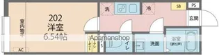 カインドネス小田急相模原Ⅲ【202号室号室】の間取り