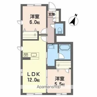 プロヌーブ沖洲Ⅲ番館【1階】の間取り