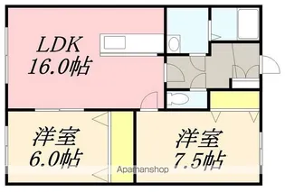 M’S SQUARE(エムズスクエア)【104号室】の間取り