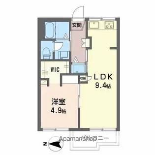 タウニーモリイ【2階】の間取り