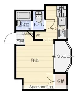 ジュネス城北新町Ⅱ【105号室】の間取り