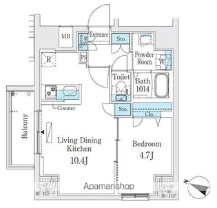 プライムブリス板橋本町【8階】の間取り