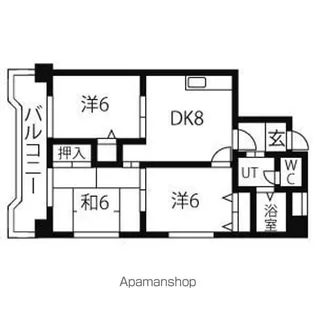 ソシアルアン【401号室】の間取り