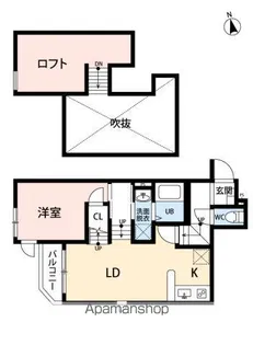 エクシア御井駅前【106号室号室】の間取り