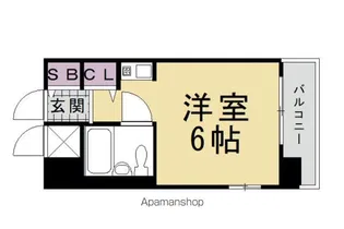 スペリオン四条烏丸【905号室】の間取り