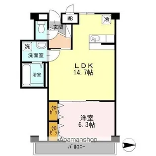 バンガーデン【2階】の間取り