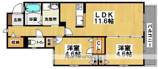 シャーメゾンからたち【2階】の間取り