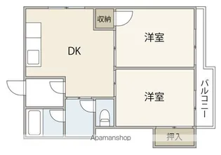 O.S東雲(旧ふじマンション)【3階】の間取り
