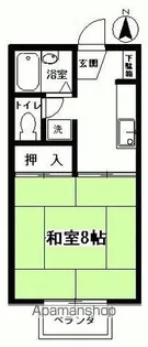 マリンパレス【203号室】の間取り