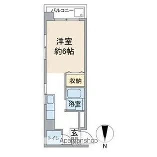コーポ内山【201号室】の間取り