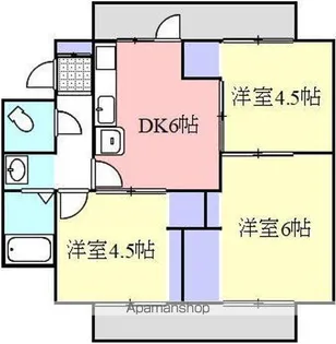 ヴィラナリー元山【2-101号室】の間取り