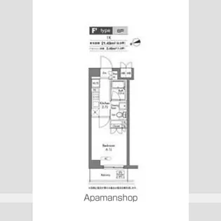 プラウドフラット神楽坂【1階】の間取り
