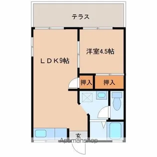 メゾン河口【105号室】の間取り