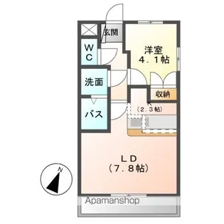 PEARーCOURT2(ピィアコートツー)【1階】の間取り