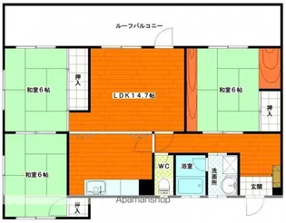 湯尻ビル【301号室】の間取り