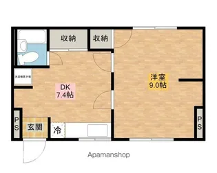 シャトーラベニア中町【202号室】の間取り