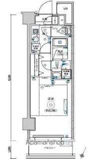 LEXE AZEST横濱関内【4階】の間取り