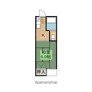 米原コーポ【206号室】の間取り
