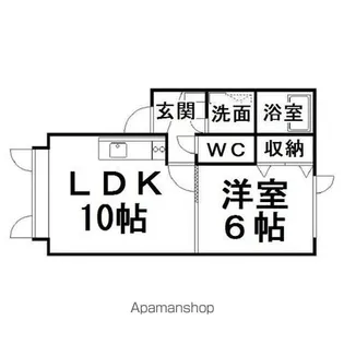 まほろば壱番館【1階】の間取り
