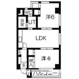 メゾン白川【2C号室】の間取り