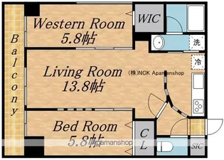 スペチアーレ伏見WEST【4階】の間取り