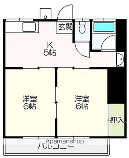 門田マンション【2号室】の間取り