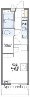 レオパレスIYO【107号室】の間取り
