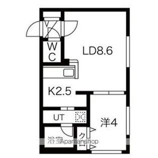 ENCORE菊水(アンコール菊水)【4階】の間取り