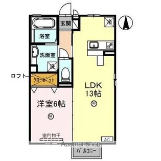 エクセレントヴィラ F棟【2階】の間取り