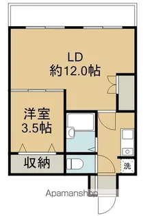 ベルシティ新寺【4階】の間取り