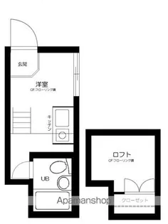 カルタス21駒場東大前【1階】の間取り