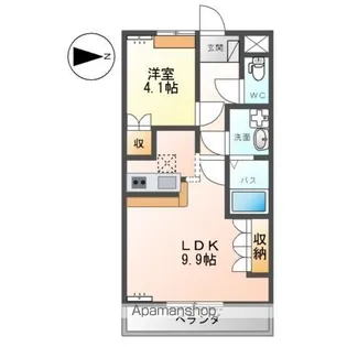 シェルルメゾン【103号室】の間取り