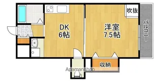 サンコート住吉【4階】の間取り