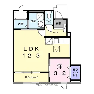 コンフィー中山台2【1階】の間取り