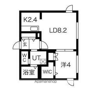 プルミエールメゾン琴似【4階】の間取り