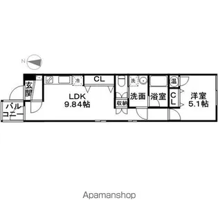 愛知県名古屋市瑞穂区東栄町6丁目【アパート】の間取り