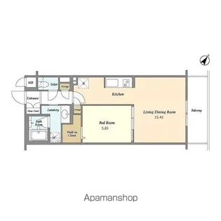 BLESS北新宿【5階】の間取り