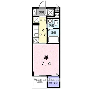 ライルエフ・青葉【3階】の間取り
