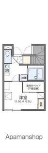 レオパレスシャルム ふるーる【109号室】の間取り