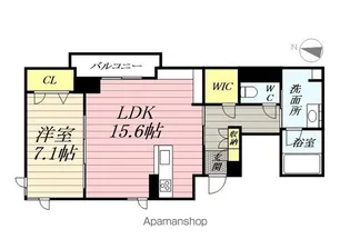 ベレオ・花京院【2階】の間取り