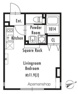東京都新宿区市谷仲之町【マンション】の間取り