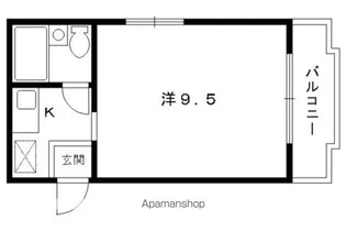 サンハイツ小栗栖【106号室】の間取り