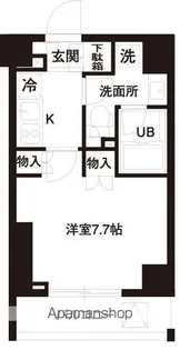 レジディア白金高輪【5階】の間取り