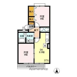ロイヤルハウス A【3階】の間取り